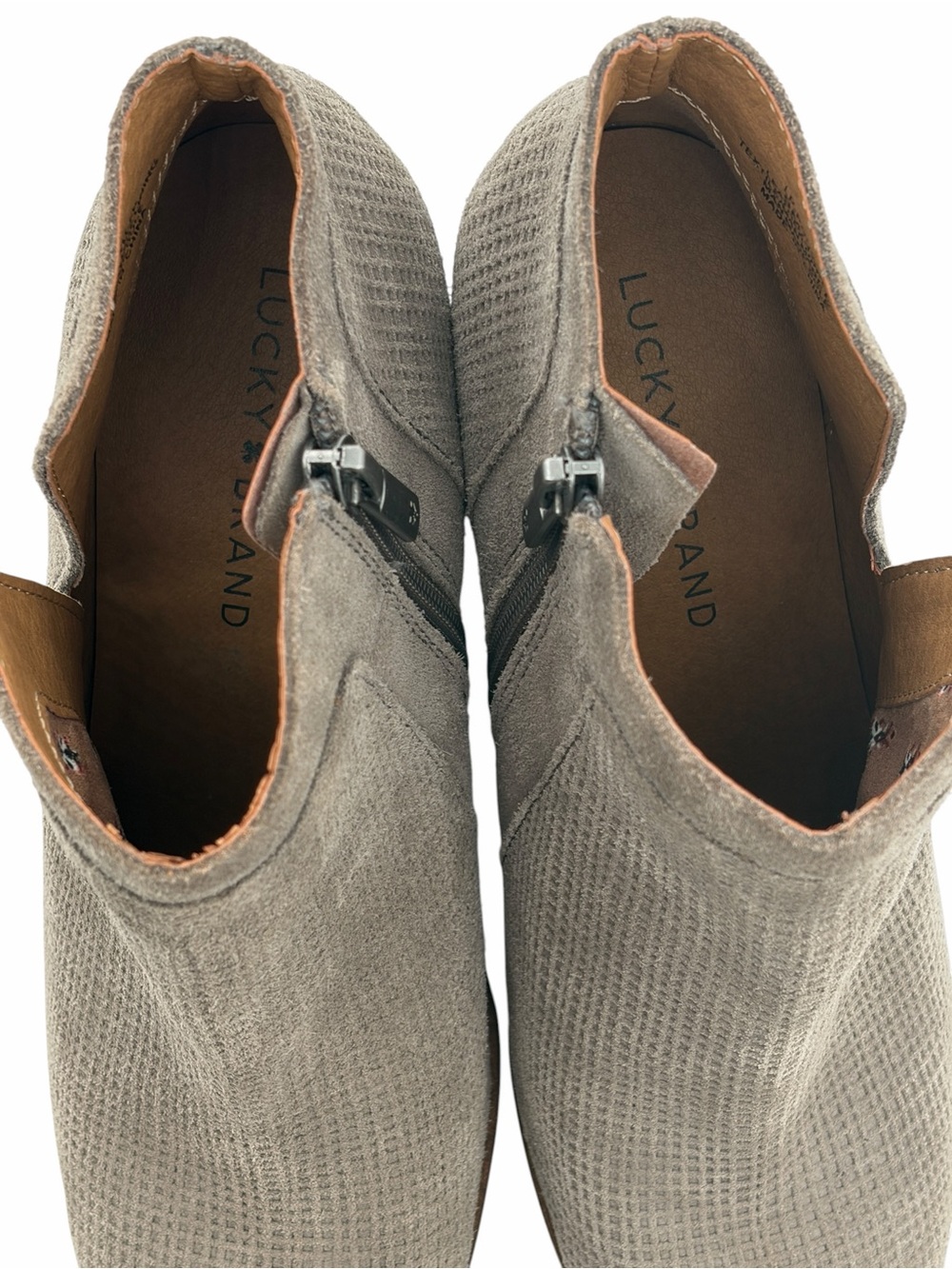 LUCKY BRAND Ponic Suede Ankle Bootie - Picture 11 of 12